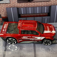 Loose Hot Wheels - Ford F-150 Lightning - Red and White Ford Livery