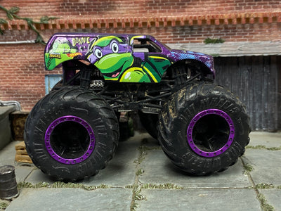 Loose Hot Wheels Monster Jam - Monster Truck - TMNT Donnie - Purple