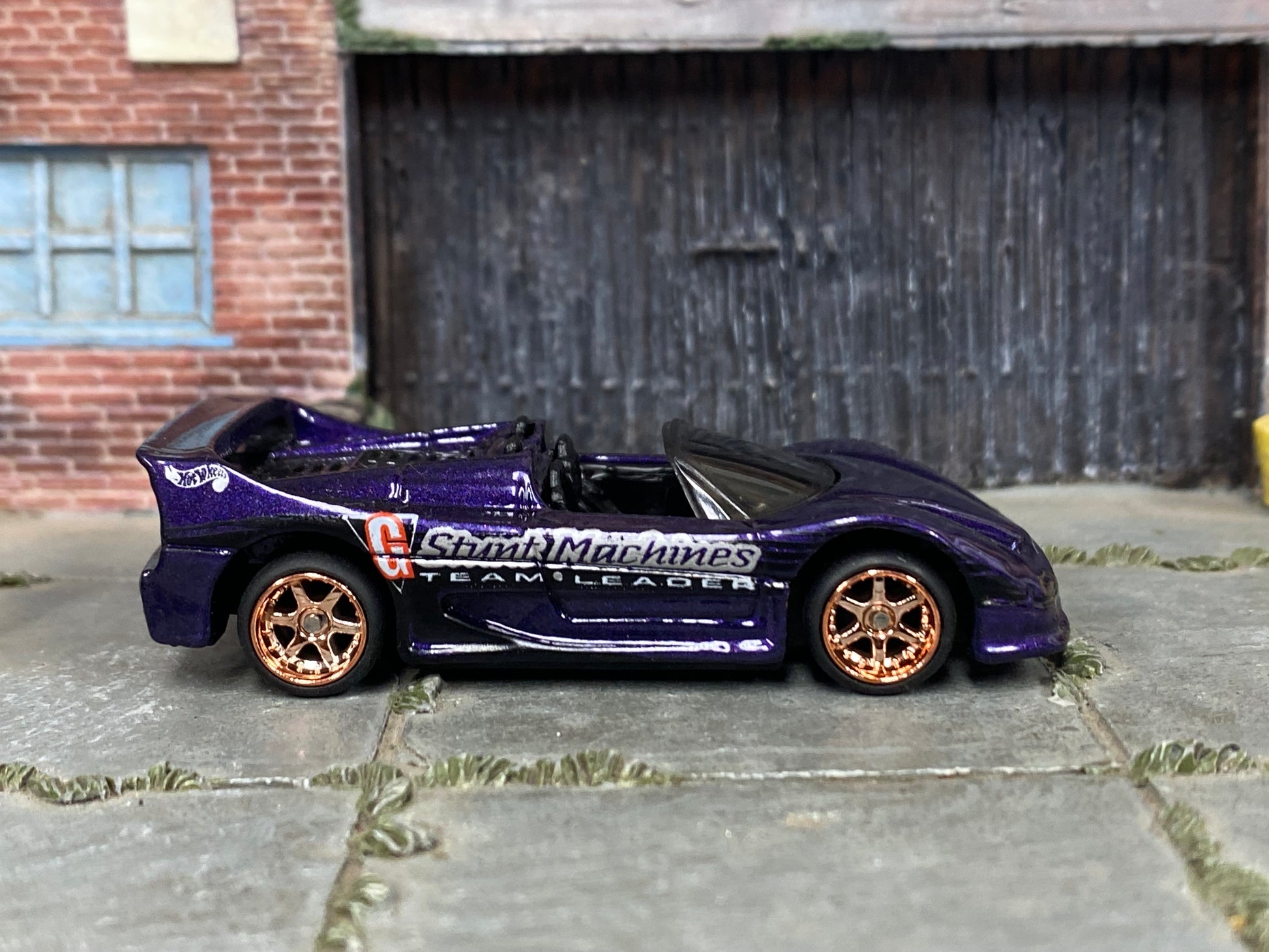 Custom Hot Wheels - Ferrari F50 - Purple - Mag Wheels - Rubber Tires