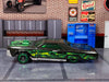 Loose Hot Wheels - Layin' Low Lowrider - Black and Green with Flames