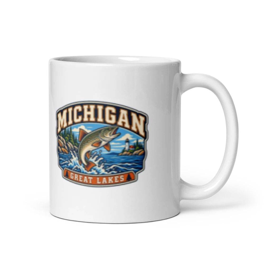 Michigan Heritage Badge Coffee Mug – 11 oz product mockup