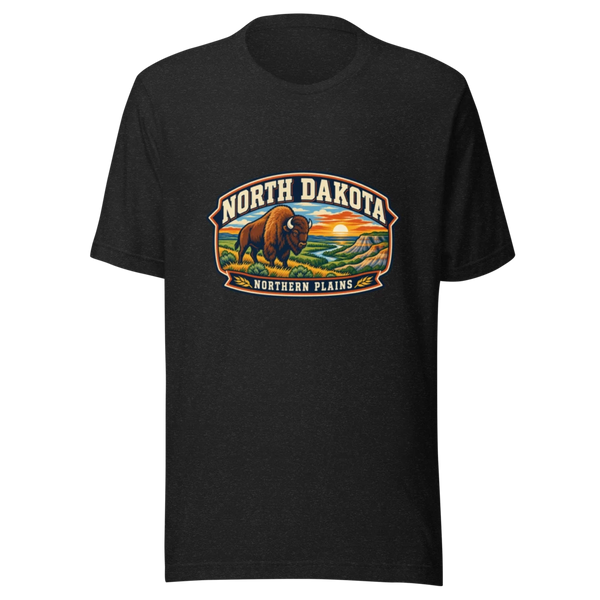 North Dakota State Heritage Premium T-Shirt product mockup