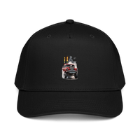 Red Gasser Launch Baseball Cap product mockup 7