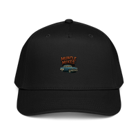 Muncle Mikes Hot Rod and Rat Rod Shirt Mayhem! Victoria Baseball Cap product mockup 7