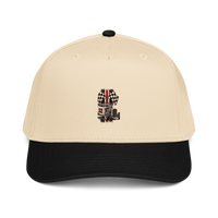 Number 32 Checkered Roadster Baseball Cap product mockup 2