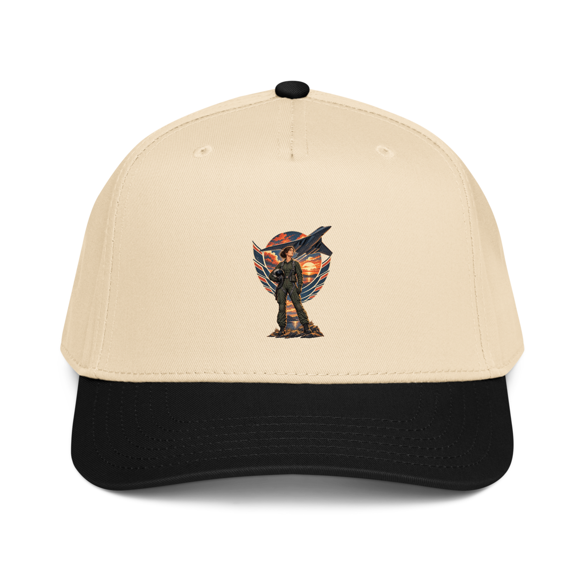 Vintage Aviation Pin-Up T-Shirt – Edition 27 Baseball Cap product mockup 2