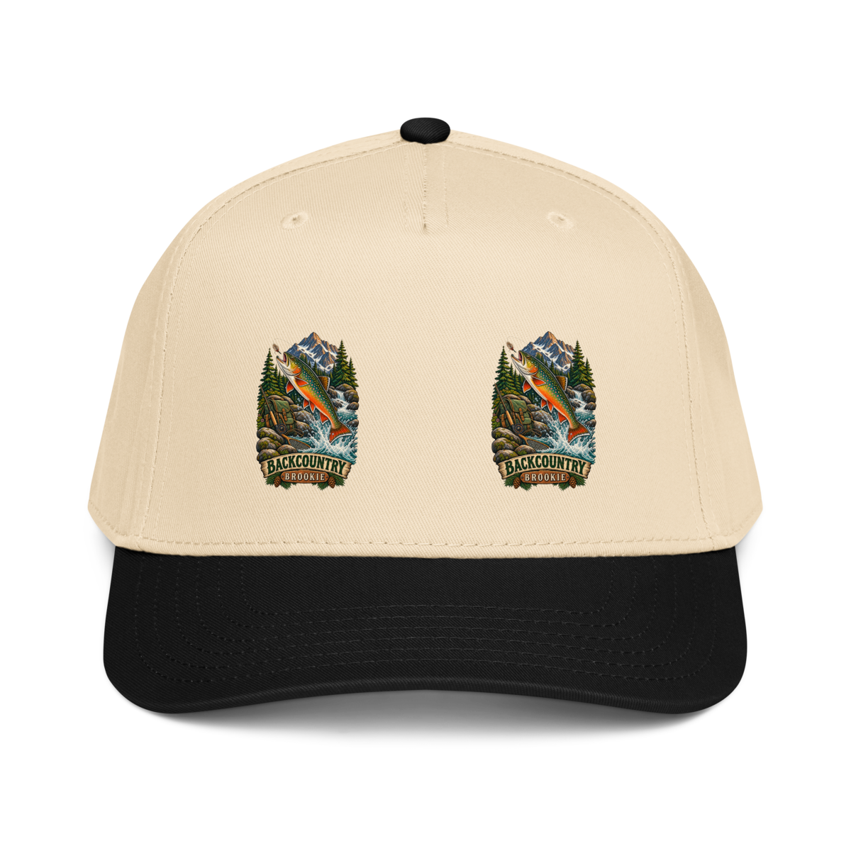 Backcountry Brook Trout Fishing Baseball Cap product mockup 2