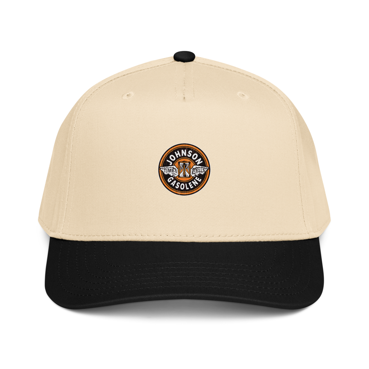 Johnson Gas Vintage Gas and Oil T-Shirt — Muncle Mikes Baseball Cap product mockup 2