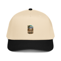 Olancha California Enamel Baseball Cap product mockup 2