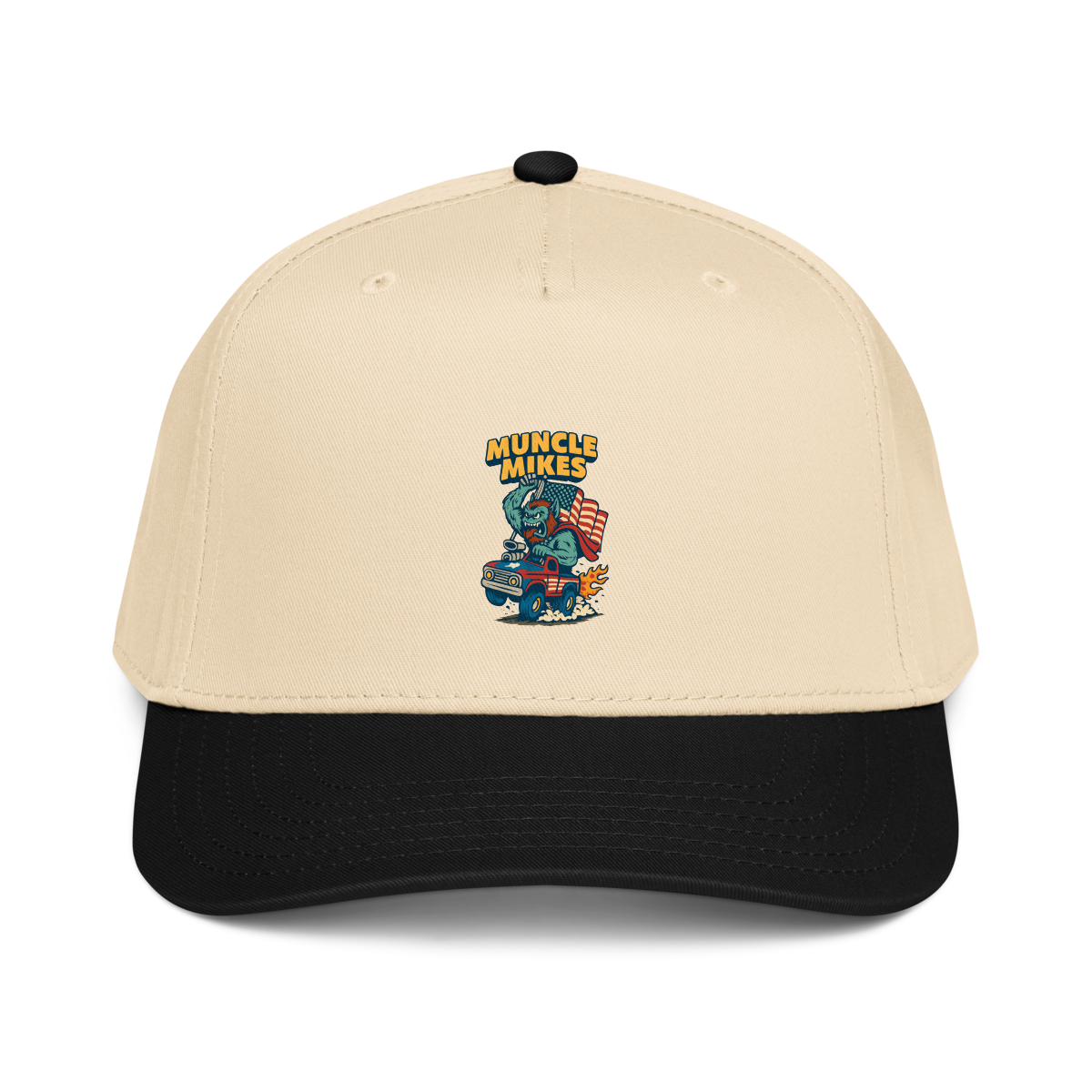 Muncle Mikes Hot Rod and Rat Rod Shirt Mayhem! Monster Rods! (018) Baseball Cap product mockup 2