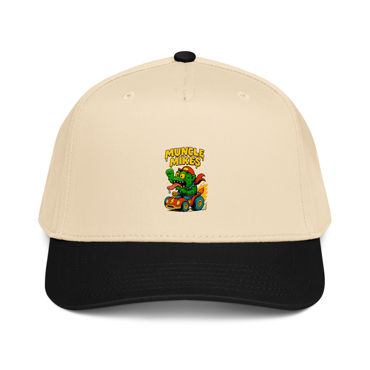 Muncle Mikes Hot Rod and Rat Rod Shirt Mayhem! Monster Rods! (017) Baseball Cap product mockup 2