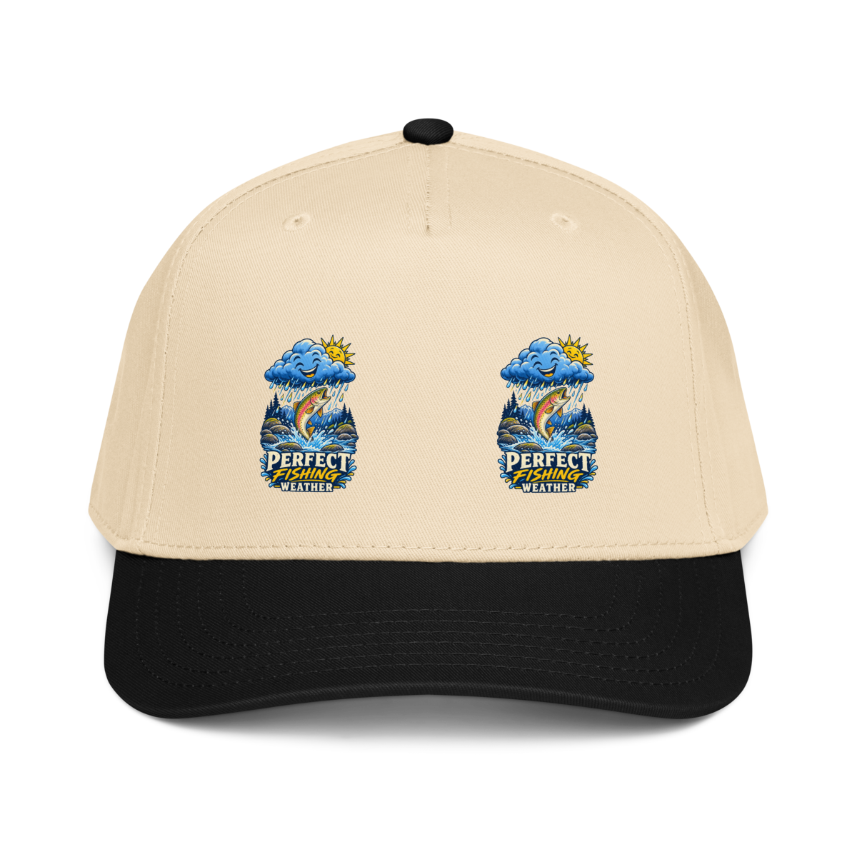 Perfect Fishing Weather Baseball Cap product mockup 2