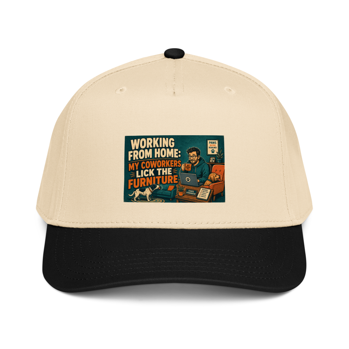 Remote Work Baseball Cap product mockup 2