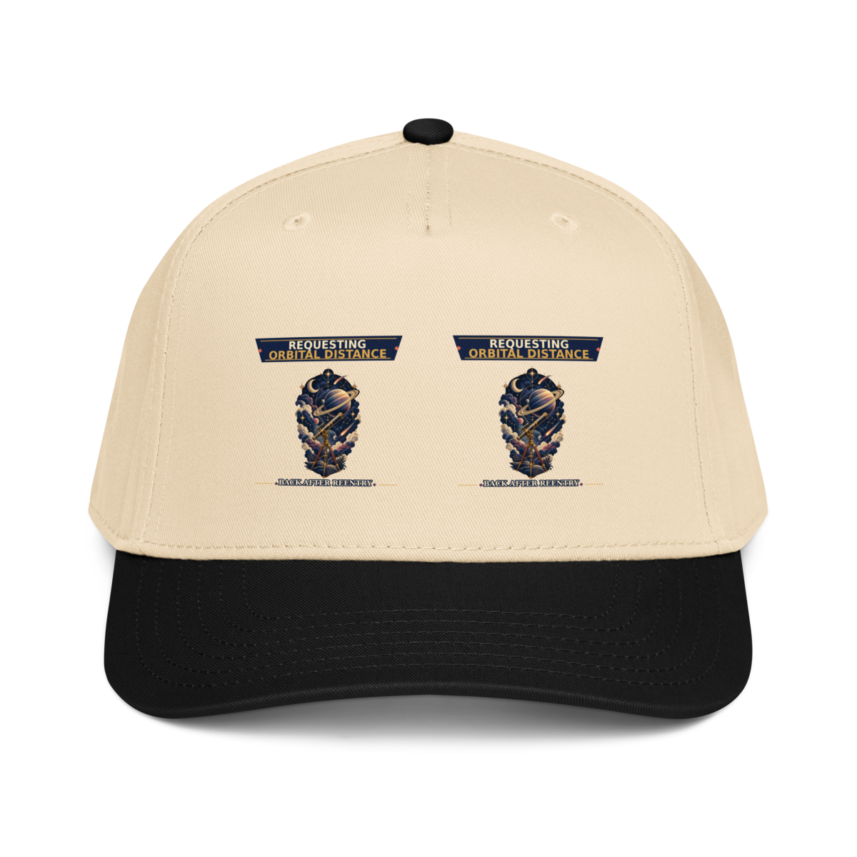 Requesting Orbital Distance Baseball Cap product mockup 2