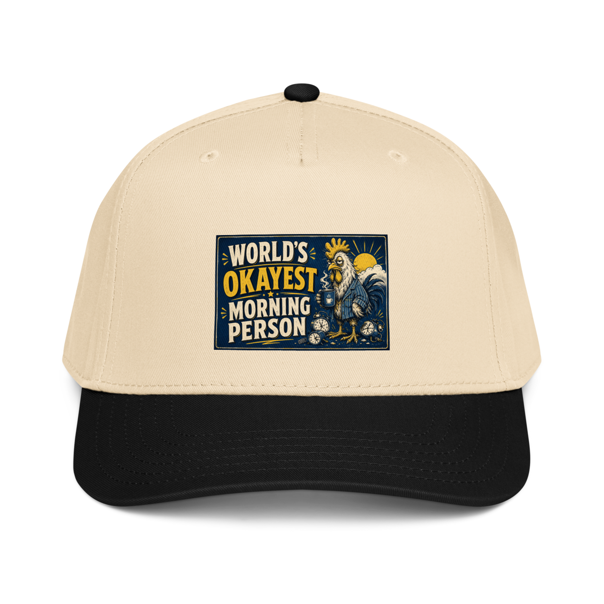 Rooster Sunrise Baseball Cap product mockup 2