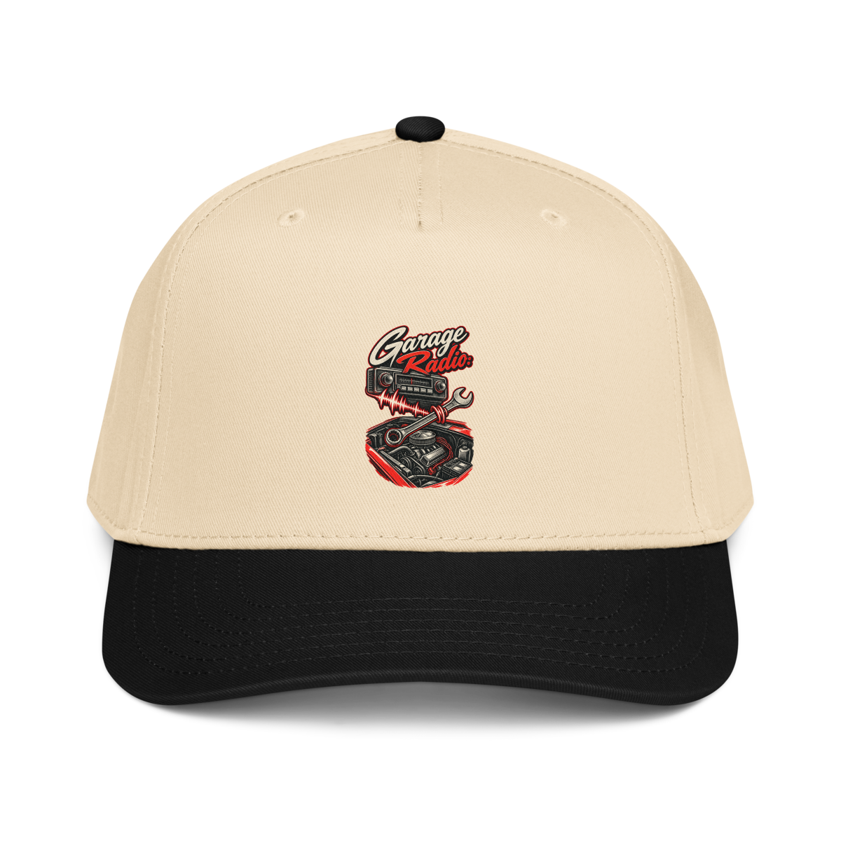 Turn Up the Garage Radio Baseball Cap product mockup 2