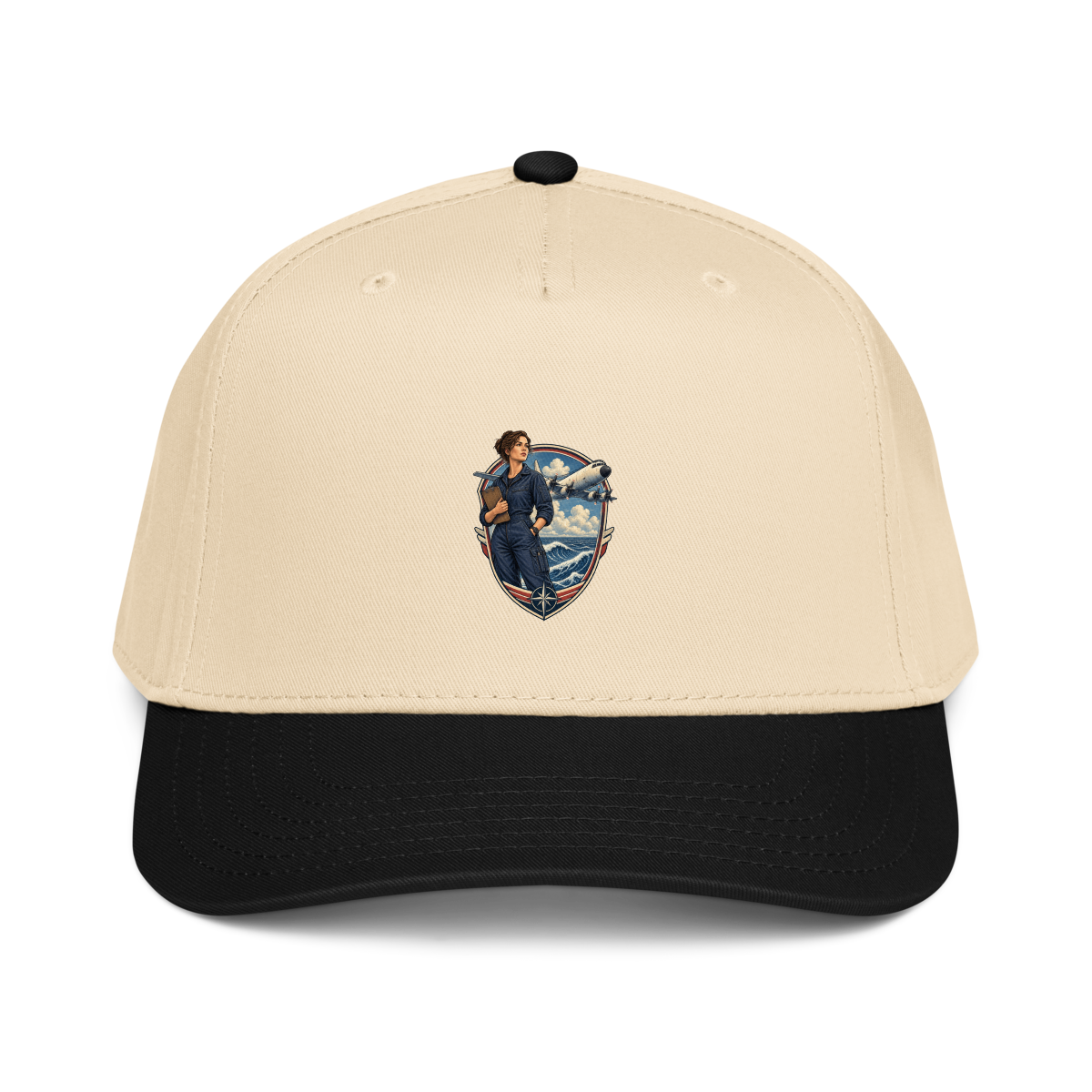 Vintage Aviation Pin-Up T-Shirt – Edition 39 Baseball Cap product mockup 2