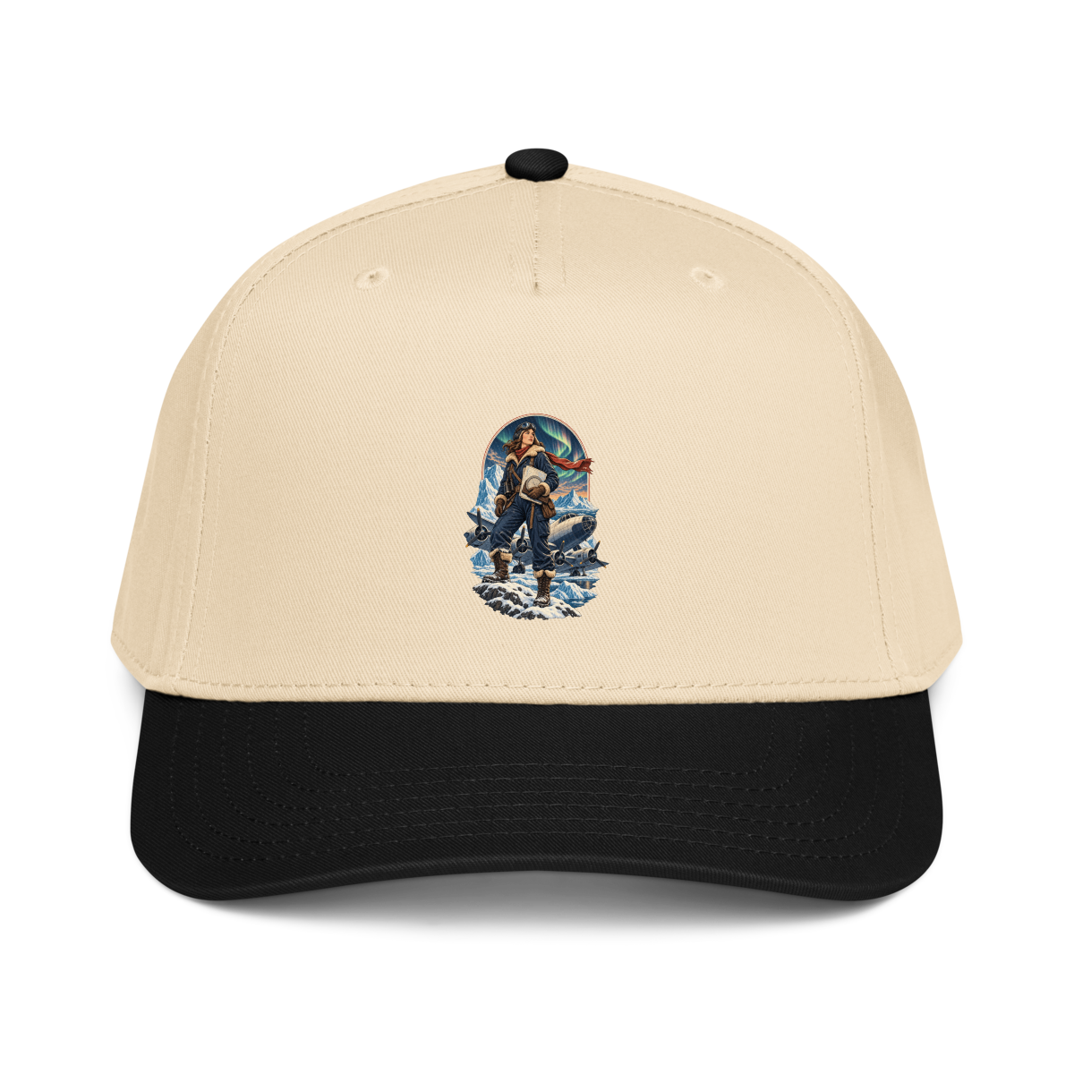 Vintage Aviation Pin-Up T-Shirt – Edition 19 Baseball Cap product mockup 2