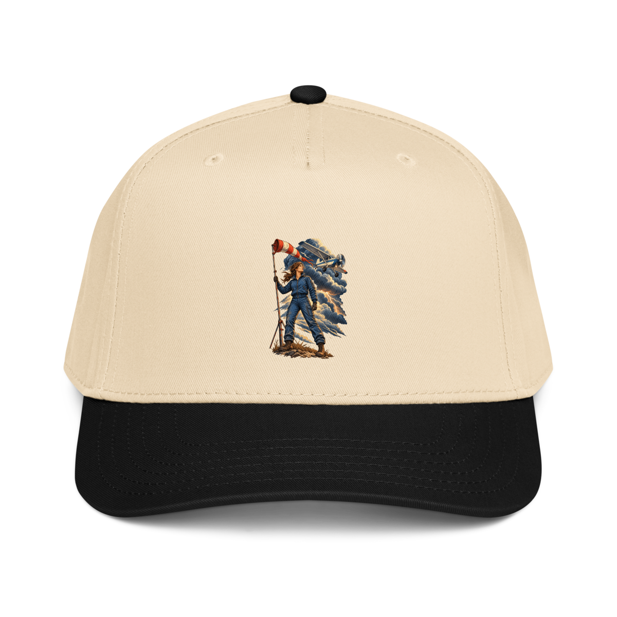 Vintage Aviation Pin-Up T-Shirt – Edition 32 Baseball Cap product mockup 2
