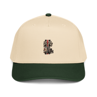Number 32 Checkered Roadster Baseball Cap product mockup 5