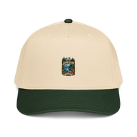 June Lake Cabin Enamel Camping Mug – Eastern Sierra Gift Baseball Cap product mockup 5