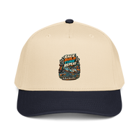 Race Build Tune Repeat Baseball Cap product mockup 4