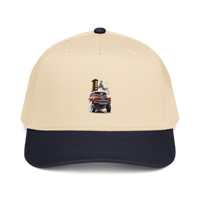 Red Gasser Launch Baseball Cap product mockup 4