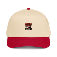 Muncle Mikes Hot Rod and Rat Rod Shirt Mayhem! 553 Baseball Cap product mockup 3