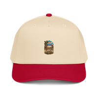 Olancha California Enamel Baseball Cap product mockup 3