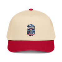 Winter Highway 395 Baseball Cap product mockup 3