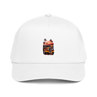 Neon Diner Flame Coupe Baseball Cap product mockup