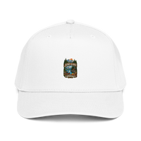June Lake Cabin Enamel Camping Mug – Eastern Sierra Gift Baseball Cap product mockup