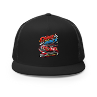 Chase the Apex Trucker Hat product mockup