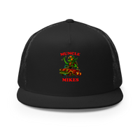 Muncle Mikes Hot Rod and Rat Rod Shirt Mayhem! Monster Rods! (024) Trucker Hat product mockup 3