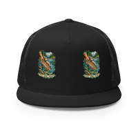 Catch Admire Release Trout Trucker Hat product mockup 3