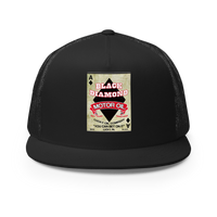 Black Diamond Motor Oil Vintage T-Shirt — Muncle Mikes Trucker Hat product mockup 3