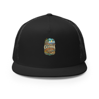 California High Desert Enamel Trucker Hat product mockup 3