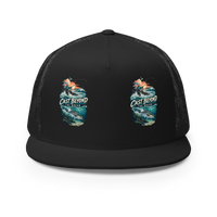 Cast Beyond the Break Trucker Hat product mockup 3