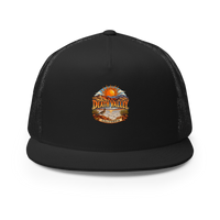 Death Valley Enamel Trucker Hat product mockup 3