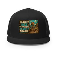 Funny Bear Cabin Trucker Hat product mockup 3
