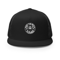 Muncle Mikes Hot Rod and Rat Rod Shirt Mayhem! - Keep it Floored Trucker Hat product mockup 3