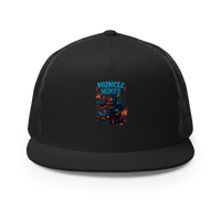 Muncle Mikes Hot Rod and Rat Rod Shirt Mayhem! Monster Rods! (032) Trucker Hat product mockup 3