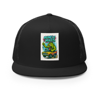 Monster Mugs 007 Hot Rod Coffee Mug — Muncle Mikes Trucker Hat product mockup 3