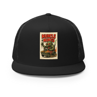 Monster Mugs 009 Hot Rod Coffee Mug — Muncle Mikes Trucker Hat product mockup 3