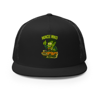 Muncle Mikes Hot Rod and Rat Rod Shirt Mayhem! Monster Rods! (011) Trucker Hat product mockup 3