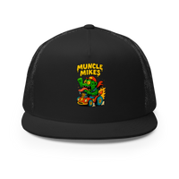 Muncle Mikes Hot Rod and Rat Rod Shirt Mayhem! Monster Rods! (017) Trucker Hat product mockup 3