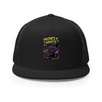 Muncle Mikes Hot Rod and Rat Rod Shirt Mayhem! Monster Rods! (029) Trucker Hat product mockup 3