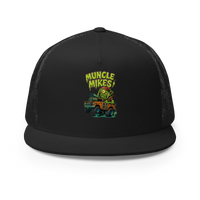 Muncle Mikes Hot Rod and Rat Rod Shirt Mayhem! Monster Rods! (037) Trucker Hat product mockup 3