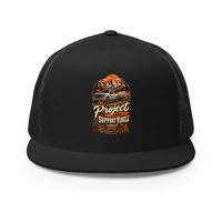 Project Support Vehicle Trucker Hat product mockup 3