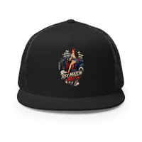 Rev Match Rita Hot Rod Trucker Hat product mockup 3